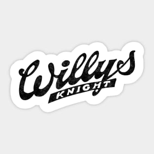 Retro Classic Cats Willys Knight l Sticker